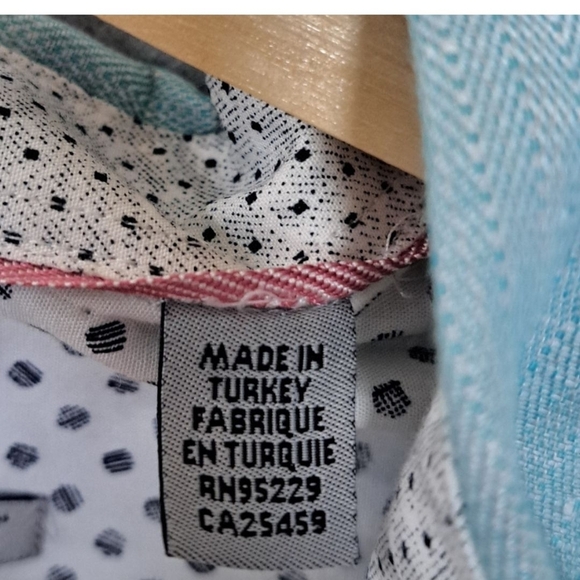 NWOT Ted Baker Men's 3 Linen/Cotton Blend Sea Foam Green Button Down Shirt - Picture 10 of 11